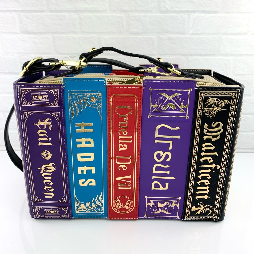 Loungefly X Disney Stitch Shoppe Villains Books Crossbody Bag Exclusive